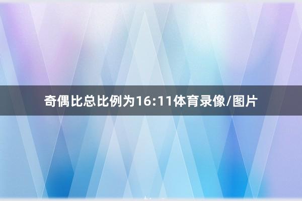 奇偶比总比例为16:11体育录像/图片